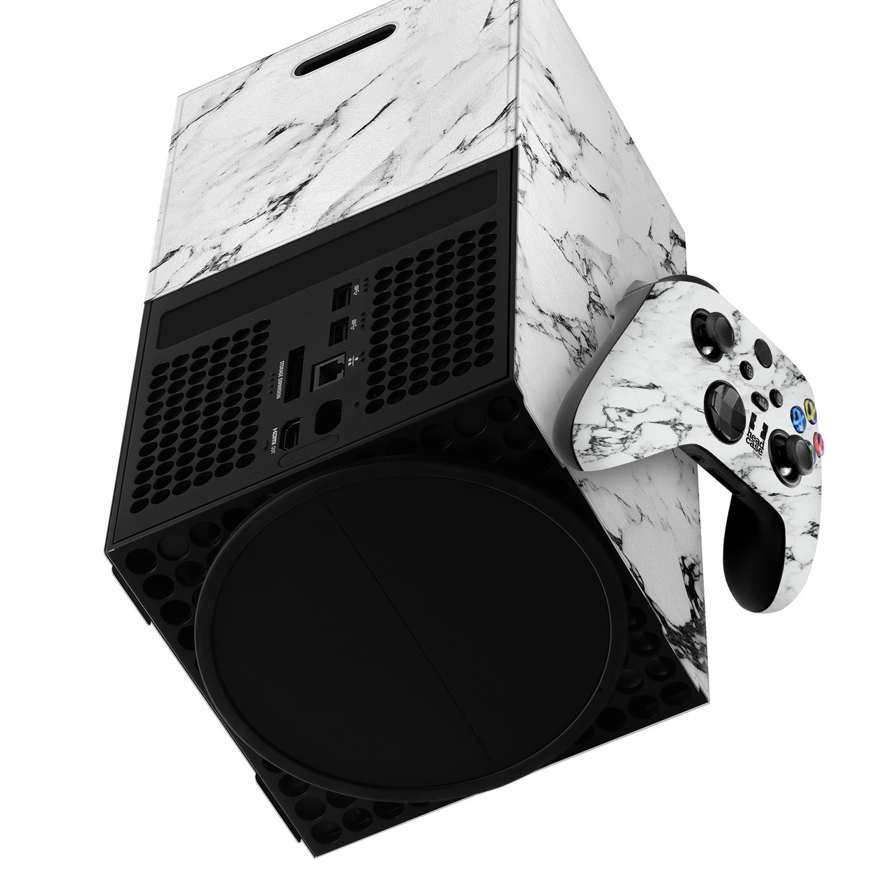 Cobra Kai Iconic Classic Logo Game Console Wrap and Game Controller Skin Bundle for Microsoft Series X Console & Controller